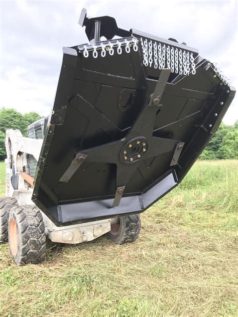 skid steer brush hog attachment|brush cutter attachment for bobcat.